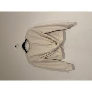 Athleta Girl Cream Twist Front Long Sleeve Sweatshirt Girls size 12